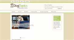 Desktop Screenshot of dogtopics.com